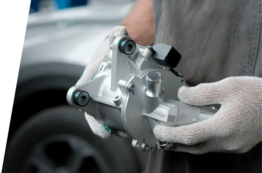 photo of a series of new oem parts from a car