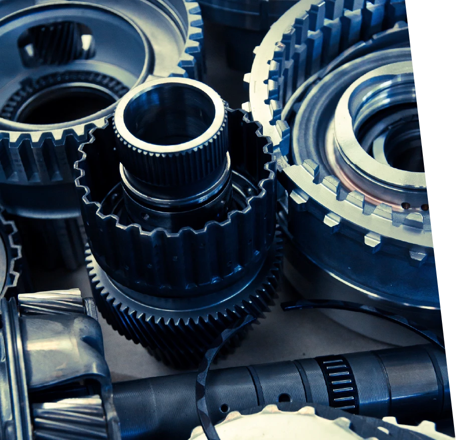 photo of loose gears used for a transmission repair