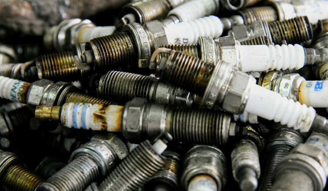 photo showing corroded spark plugs answering how often should you change spark plugs