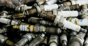 photo showing corroded spark plugs answering how often should you change spark plugs