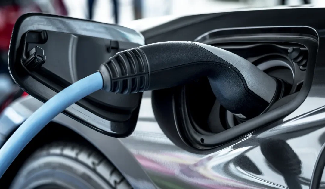 photo of a car charging after hybrid service